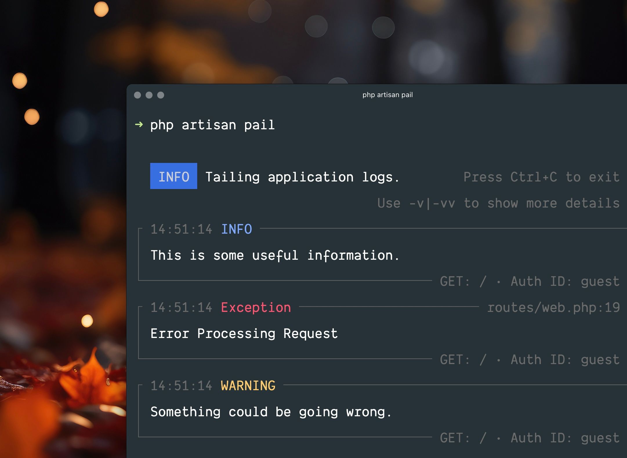 Laravel Pail
