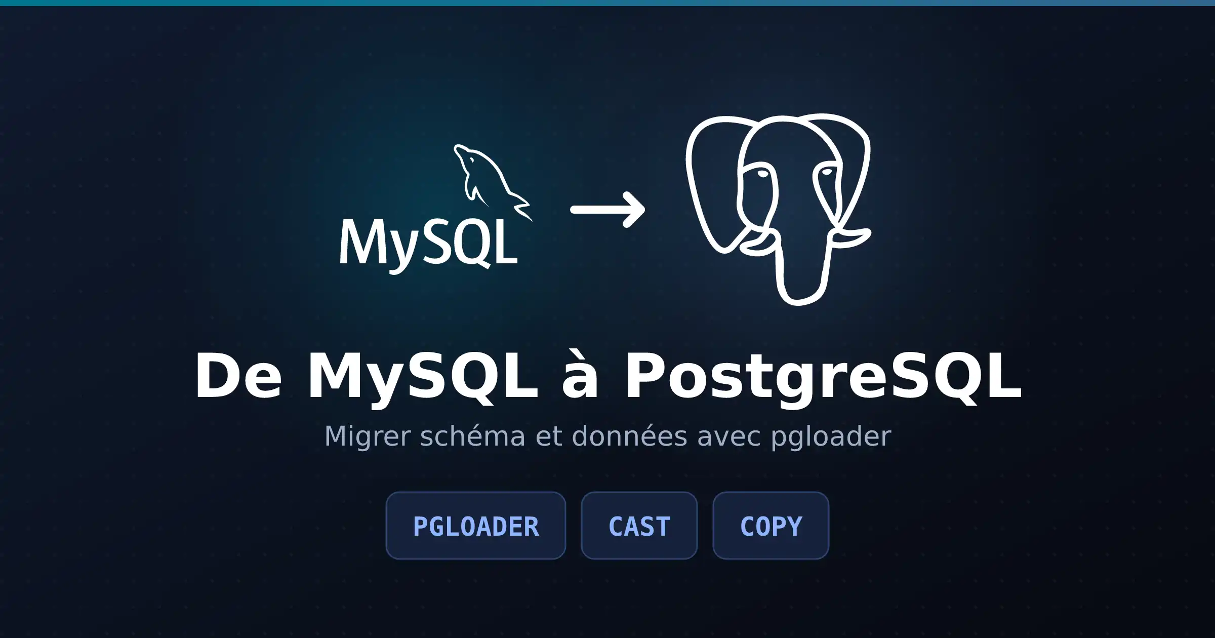 Logos MySQL et PostgreSQL